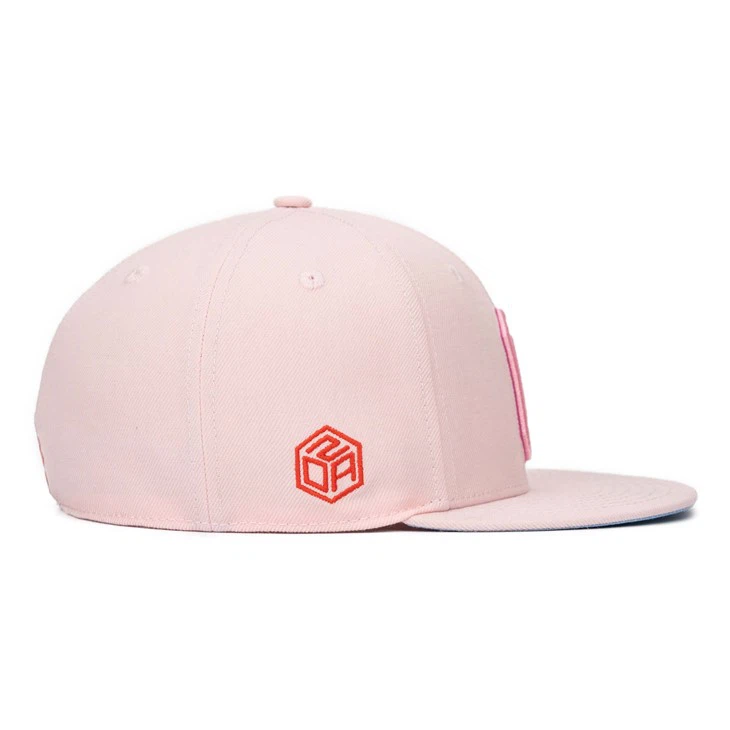 High Quality 6 Panel 3D Embroidery Flat Brim Two Tone Basketball Fitted Caps Custom Hats