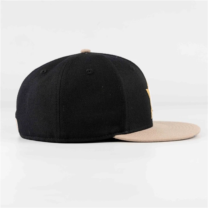 Sparkling Star Embroidered Fitted Cap